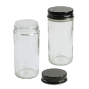 Zestaw 12 okrągłych słoiczków 120 ml na przyprawy do kuchni - 3