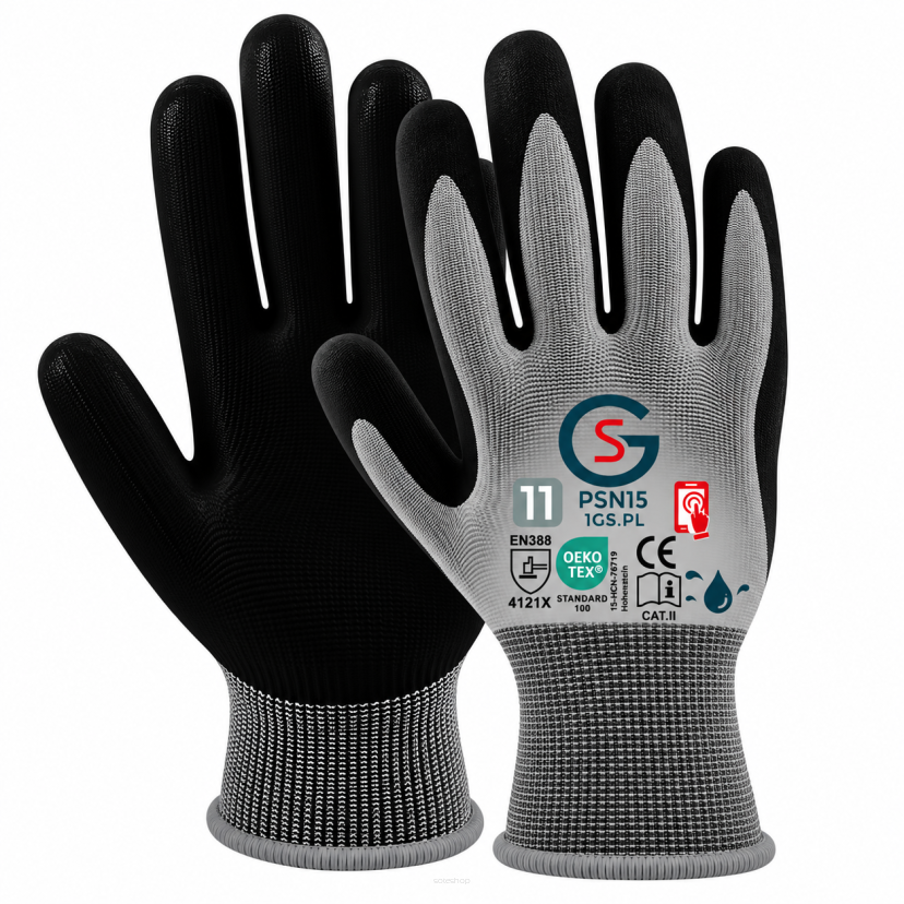 Rękawice robocze olejoodporne GS PSN15 Touch Screen 11-XXL