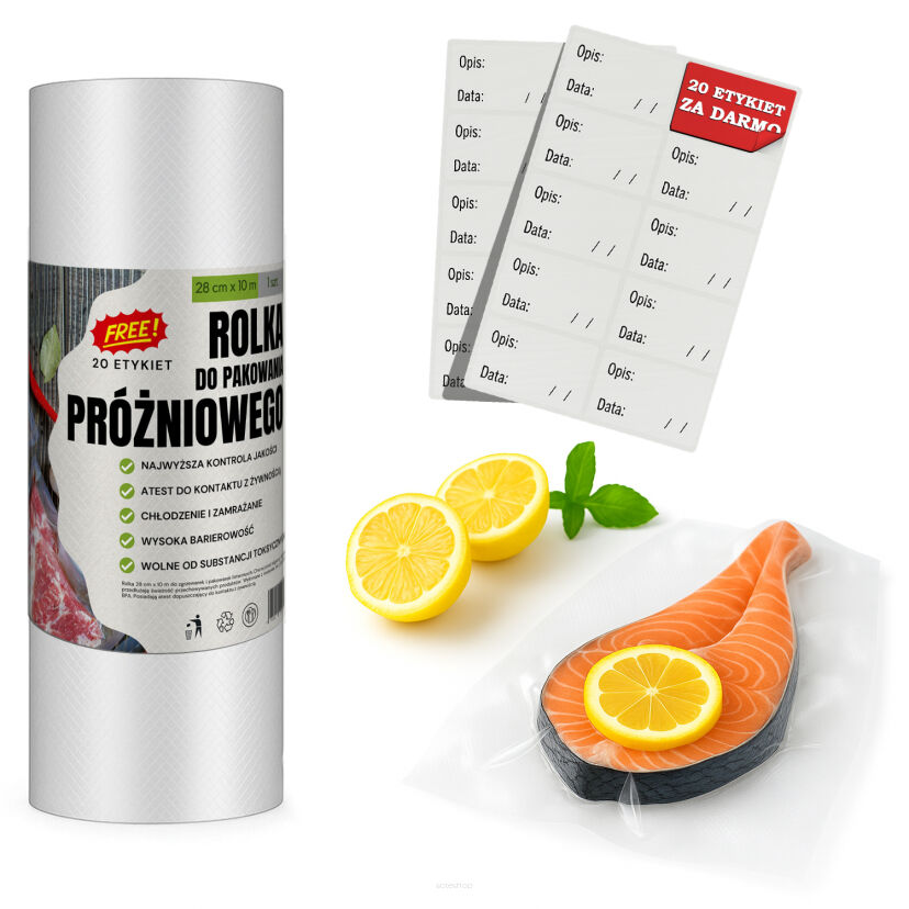 28x1000 cm folia moletowana w rękawie