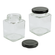 Zestaw 24 kwadratowych słoiczków 120 ml na przyprawy do kuchni - 3