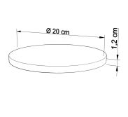 Podkład pod tort Ø 20 cm okrągły - 2