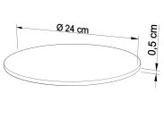 Podkłady tekturowe 5 sztuk pod torty Ø 24 cm - 2