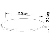 Podkłady tekturowe 5 sztuk pod torty Ø 26 cm - 2