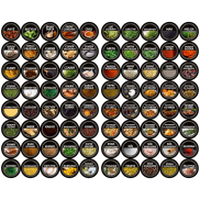 Zestaw 200 kolorowych etykiet na przyprawy i produkty używane w kuchni + lejek, marker i uchwyt do mycia butelek - 2