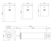 Worki próżniowe na ubrania duży zestaw 15 szt. zestaw z pompką ręczną (5x 80x60 cm, 5x 100x70 cm, 5x 120x80 cm) - 4