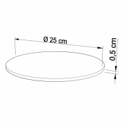 Podkład pod tort Ø 25 cm okrągły - 2