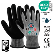 Rękawice robocze olejoodporne GS PSN15 Touch Screen 10-XL - 3