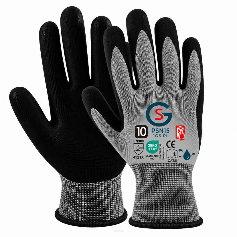Rękawice robocze olejoodporne GS PSN15 Touch Screen 10-XL