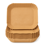 WKŁAD AIR FRYER PAPIER DO FRYTKOWNICY BEZTŁUSZCZOWEJ 22x14 CM, 100 SZTUK - 3