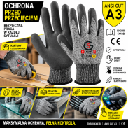 Rękawice robocze antyprzecięciowe GS AG300 Touch Screen 10-XL - 2