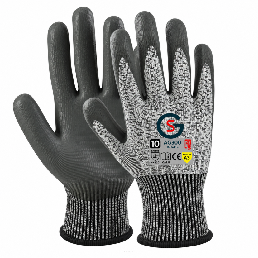 Rękawice robocze antyprzecięciowe GS AG300 Touch Screen 10-XL