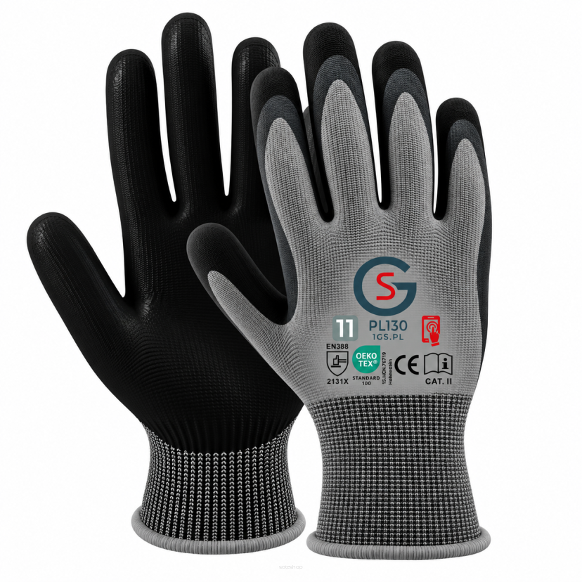 Rękawice robocze lateksowe GS PL130 Touch Screen 11-XXL
