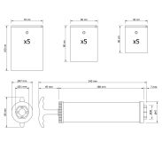 Worki próżniowe na ubrania duży zestaw 15 szt. zestaw z pompką ręczną (5x 60x50 cm, 5x 80x60 cm, 5x 100x70 cm) - 4