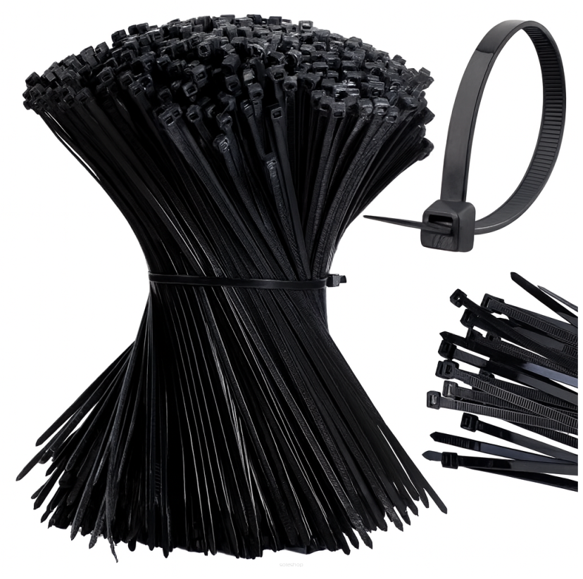 Opaski zaciskowe kablowe 7,6 x 400 mm