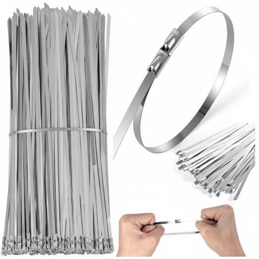 Opaski zaciskowe metalowe 4,6 x 400 mm