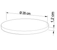 Podkład pod tort Ø 28 cm okrągły - 2