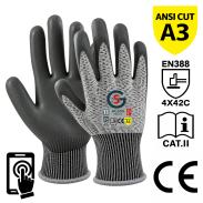 Rękawice robocze antyprzecięciowe GS AG300 Touch Screen 11-XXL - 3