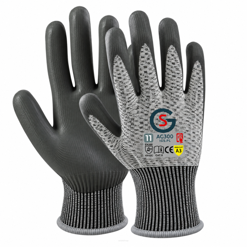 Rękawice robocze antyprzecięciowe GS AG300 Touch Screen 11-XXL