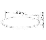 Podkład pod tort Ø 28 cm okrągły - 2