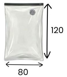 WOREK PRÓŻNIOWY 80 x 120 CM NA UBRANIA, POŚCIEL, MOCNY GRUBY