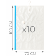 WORKI PRÓŻNIOWE 100 x 70 CM 10 SZTUK, NA KURTKI, GARNITURY, DO SZAFY MOCNE GRUBE - 2