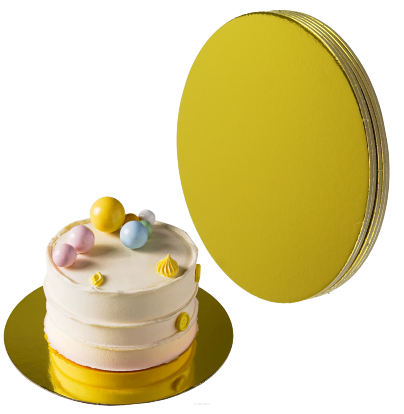 Podkłady tekturowe 5 sztuk pod torty Ø 30 cm