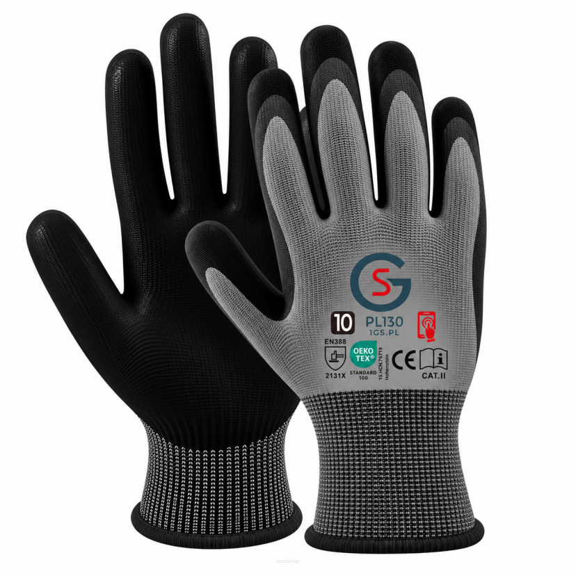 Rękawice robocze lateksowe GS PL130 Touch Screen 10-XL
