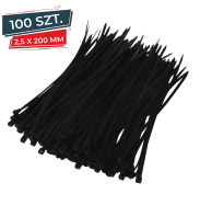 Opaski zaciskowe kablowe 2,5 x 200 mm - 3