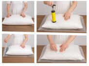 WORKI PRÓŻNIOWE 100 x 70 CM ZESTAW 5 SZTUK + POMPKA GRATIS, NA UBRANIA, KOCE, POŚCIEL DO SZAFY, GARAŻU, PIWNICY, NA STRYCH MOCNE GRUBE - 5