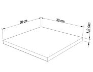Podkład pod tort 30 x 30 cm kwadratowy - 2