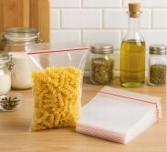 Woreczki strunowe 100 sztuk, mocne torebki zamykane 70 x 100 mm, grube 40 mic - 4